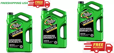 3 Pack Quaker State Motor Oil Synthetic Blend 5W-20 5-Quart Freeship • $18.99