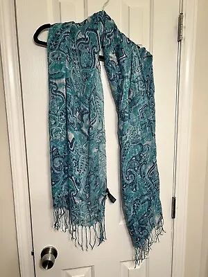 INC Teal & Navy Scarf (Possible Imperfections) • $5