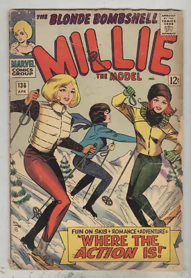 Millie The Model #136 April 1966 G Paper Dolls Insert • $5.99