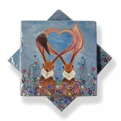 £5.99 • Buy Scottish Napkins- Hares In Love