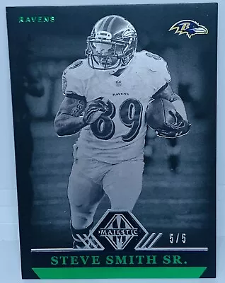 2017 Majestic Steve Smith Sr Emerald RARE SP /5 Parallel  1/1 ? Baltimore Ravens • $29.99