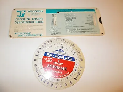 VTG. Skelly Supreme Gasoline Mileage MeterSlide Calculator/RARE 1972 WIS.4CYCLE • $16.99