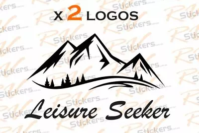 2x Leisure Seeker 285mm Caravan Decal Sticker Camper Van Bus Sticker Truck • $39