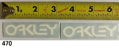 2! Oakley White Sticker Vintage RM RN YZ OW 125 250 360 400 500 VMX AHRMA • $10.87