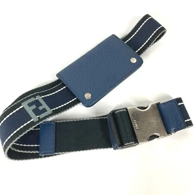 FENDI RIMOWA RIMOWA Collaboration Suitcase Belt Only  Belt Rubber Navy • $255