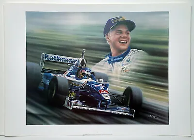 Jacques Villeneuve Formula 1 Reproduction Print By Artist Stuart Coffield • £14