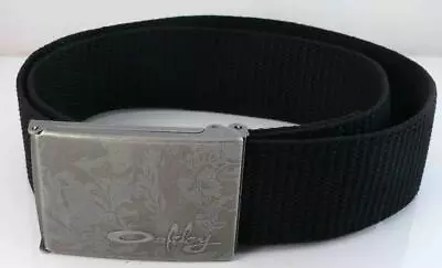 Oakley Vintage Mens Unisex Web Belt Black Size L New Rare Last Few • $39.99