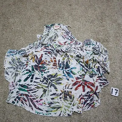 Mossimo Supply Co. Floral Flower Short Sleeve T-Shirt Top Adult Women's Size XS • $5.40