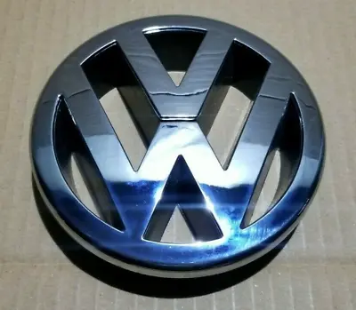 Vw Golf Mk5 Front Bumper Bonnet Grille Badge Chrome Vw Logo Emblem 1t0853601a • $406.93