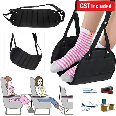 $9.85 • Buy Travel Foot Rest Footrest Leg Pillow Airplane Flight Foam Cushion Sling Hammock