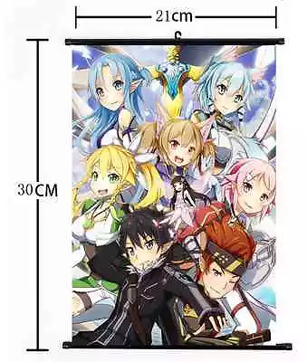 Hot Anime Sword Art Online Wall Poster Scroll Home Decor Cosplay 824 • $5.12