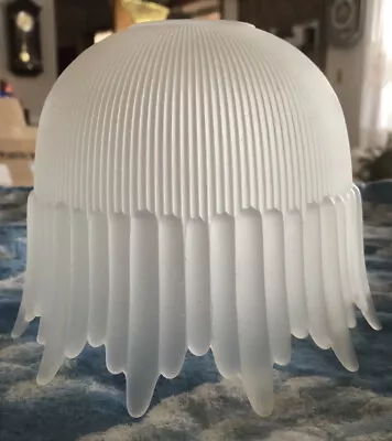 Vintage Gorgeous Frosted Glass Dripping /pleated Design Sconce Light Shade/cover • $22