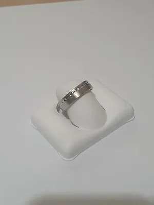  Silver Ladies Patterned Ring Size M • £7.45