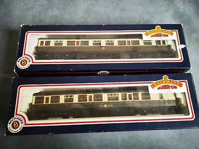 2x Bachmann Chocolate & Cream Coaches (34-126 34-075B) Collett 60ft GWR – OO • £39.99