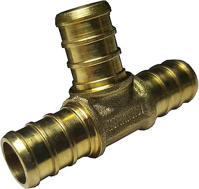 1/2  X 1/2  X 1/2  Pex Tee (10 Pieces)- Pex B Crimp Fittings (lead-free Brass) • $13.39