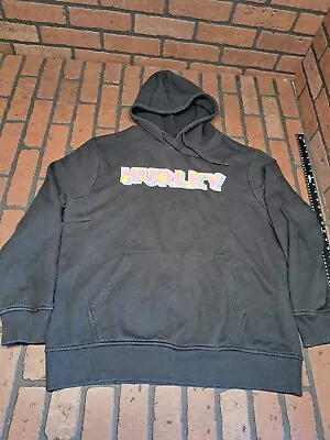 Hurley Hooded Sweatshirt Mens LG Black Hoodie  • $13.94