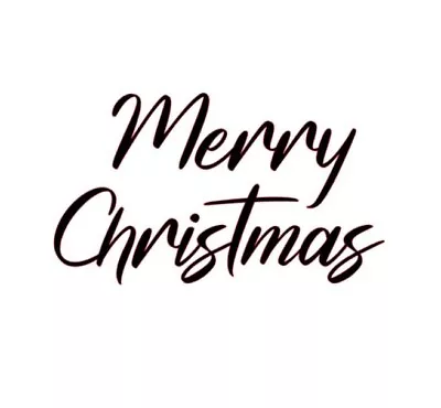 Merry Christmas Script Word Design Sticker Vinyl Decal PICK COLOR Xmas Holiday • $3.49