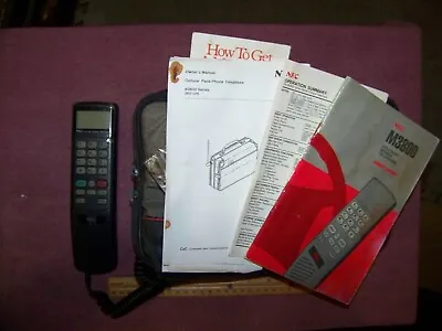 NEC Cellular Mobile Phone (M3800) Vintage 1990 (Untested) Includes Manuals • $32.25