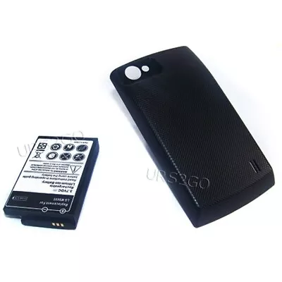 3500mAh Extended Battery Replacement Thicker Hard Cover For LG Optimus M+ MS695 • $42.62