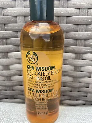 £12 • Buy The Body Shop - Spa Wisdom - Delicately Blooming Bathing Oil Full Size 150ml