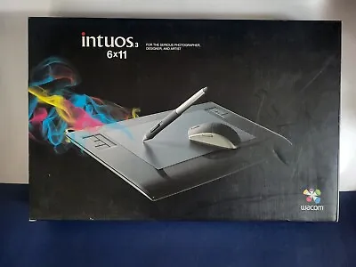 Wacom PTZ631W Intuos3 6x11 USB Drawing Tablet Pen And Mouse *READ* • $299.94