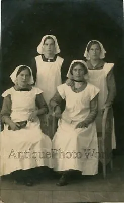 Pretty Nurses In Uniforms WWI Antique Photo Russia • $29.14