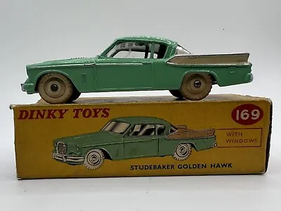 £65 • Buy Dinky 169 Studebaker Golden Hawk With Windows. Excellent Model And Original Box.