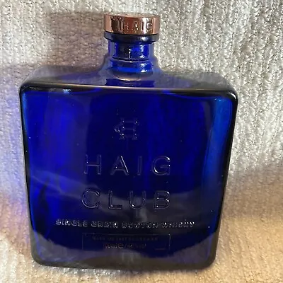 £20 • Buy Haig Club Cobalt Blue Glass Scotch Whisky Bottle ( Empty)
