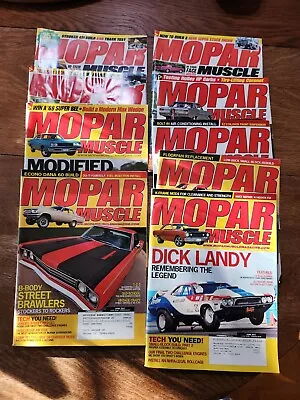 Large Vintage Lot Of 9 MOPAR MUSCLE Magazines 2007-2008 Dick Landry • $18