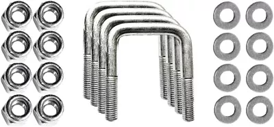 Alloy Steel Zinc Coated U-Bolts For 2x2 ROPS | 1/2” D X 2-1/16” W X 3-1/2” L • $25.99