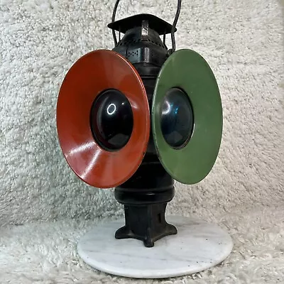 Vintage Antique Adlake Non Sweating RR 4-Way Kerosene Train Lamp Chicago • $215