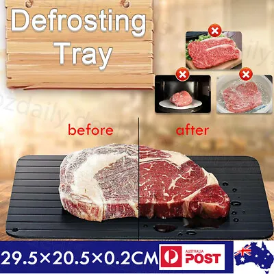 $12.15 • Buy Magic Metal Plate Defrosting Tray Fast Thawing Frozen Meat Defrost Kitchen New