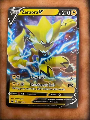 Pokemon Zeraora V 053/159 Crown Zenith Full Art Holo NM/MINT • $1.79