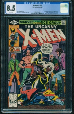 £82.37 • Buy X-men #132 Cgc-graded 8.5 Very Fine+ Mastermind & Hell Fire Club G-695
