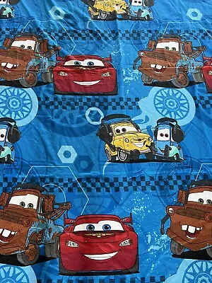 Disney Pixar Cars 2 Piece Twin Size Sheet Set Flat & Fitted Only - No Pillowcase • $19.99