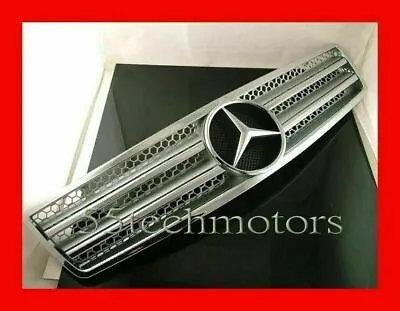 Mercedes Benz R129 SL320 SL500 Grille Grille 90~02 Frame SILVER Frame 2 Fins NEW • $142.49