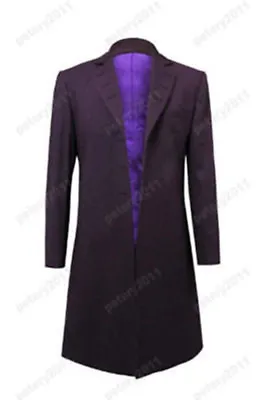 £48.72 • Buy Who Is Doctor Eleventh 11th Dr. Purple Coat Cosplay Costume