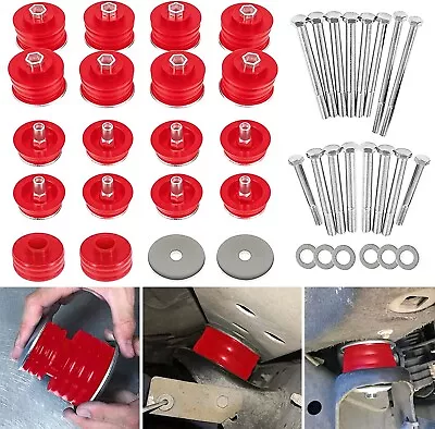 KF04060BK Body Mount Bushing Kit For Ford F250 F350 Super Duty 2/4WD 08-16(Red) • $123.49