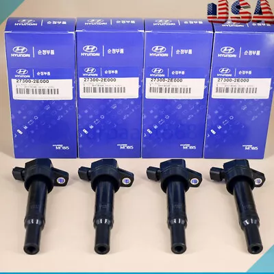 4x OEM 27300-2E000 Ignition Coil For 2001-2017 Hyundai Elantra Kia Soul UF651 • $45.99