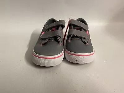 Vans Toddler Baby Unisex Grey/Pink Trainers UK 7 • £17