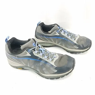 Merrell Womens Siren Edge 3 Rock Blue Gray Hiking Shoes Athletic Sneakers Size 8 • $32.37