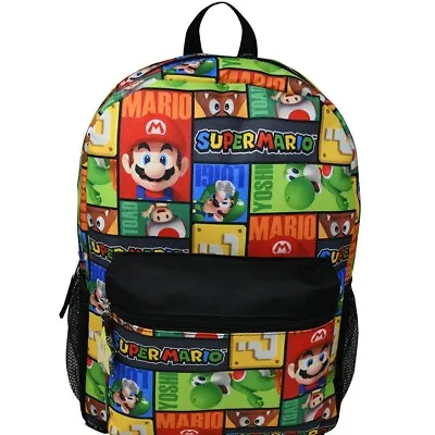 Super Mario Brothers All Over Print 16 Inch Backpack • $23.49