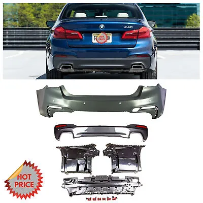 M SPORT MTECH STYLE REAR BUMPER KIT WITH PDC FOR 2017 AND UP BMW G30 540i ONLY • $725