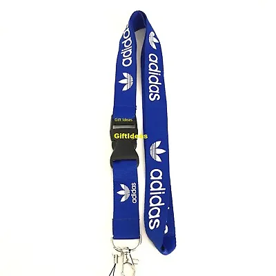 $4.93 • Buy Adidas Lanyard Detachable Keychain IPod Camera Strap Badge ID AdiBlue