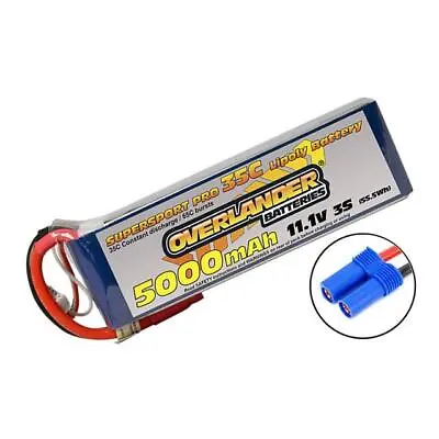 Overlander 5000mAh 11.1v 3S 35C Supersport Pro LiPo Battery With EC5 Connector • £54.95