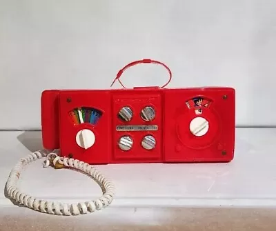 RARE Vintage Processed Plastic Co TOY C.B. Radio W/ 6 Dials & Mic Bike Strap • $12