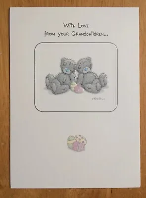 ‘From Your Grandchildren’ Me To You Easter Card -6.75”x4.75” Tatty Teddy Bear • £1.75