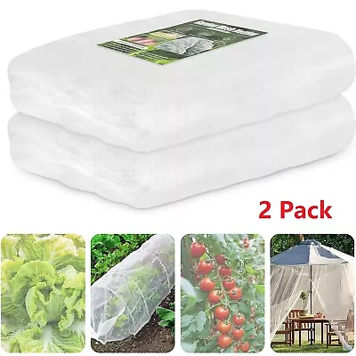 1 2 Pack Mosquito Garden Bug Insect Netting Barrier Bird Net Plant Protect Mesh • $16.49