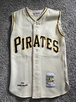 Pittsburgh Pirates Mitchell Ness Authentic Jersey Roberto Clemente Vest 36 Wool • $350