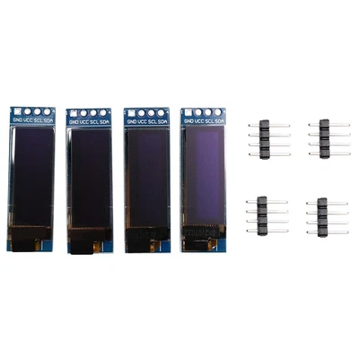 $21.85 • Buy 4Pcs I2C OLED Display Module 0.91 Inch I2C OLED Display Module White Screen D4B2